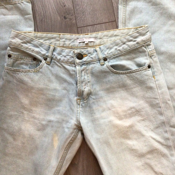 Maje distressed button front jeans small - Picture 2 of 8